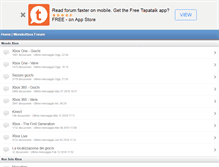 Tablet Screenshot of forum.mondoxbox.com